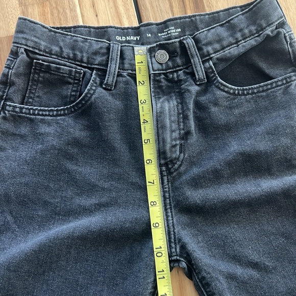 New, never worn, Old Navy High-Waisted Baggy Wide-Leg Jeans for Girls size 14. - Picture 8 of 15